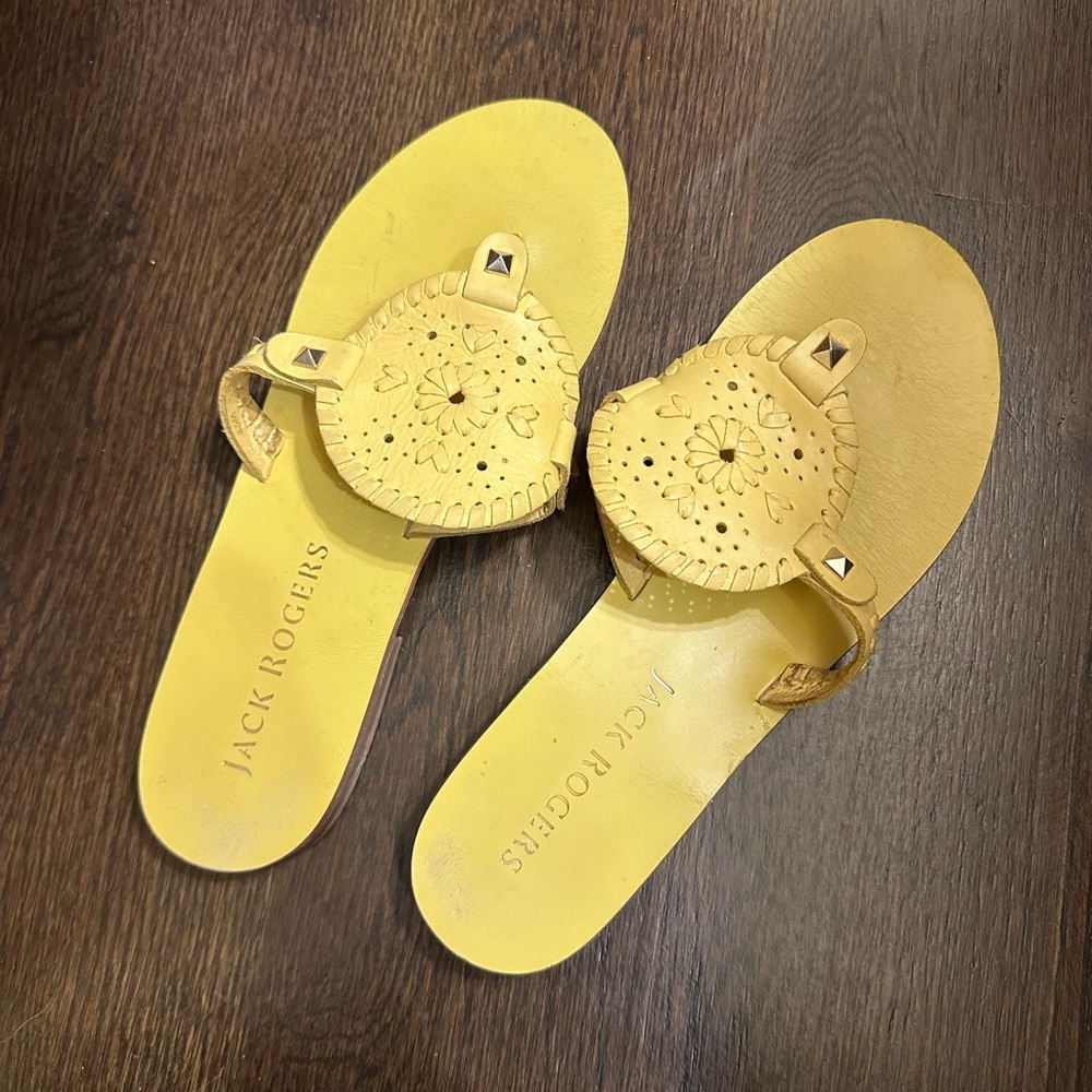 Jack Rogers Yellow Sandals